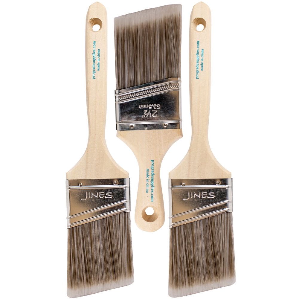 Vermeer Paint Brushes 3Pack 2.5" Angle Stubby Brushes for All