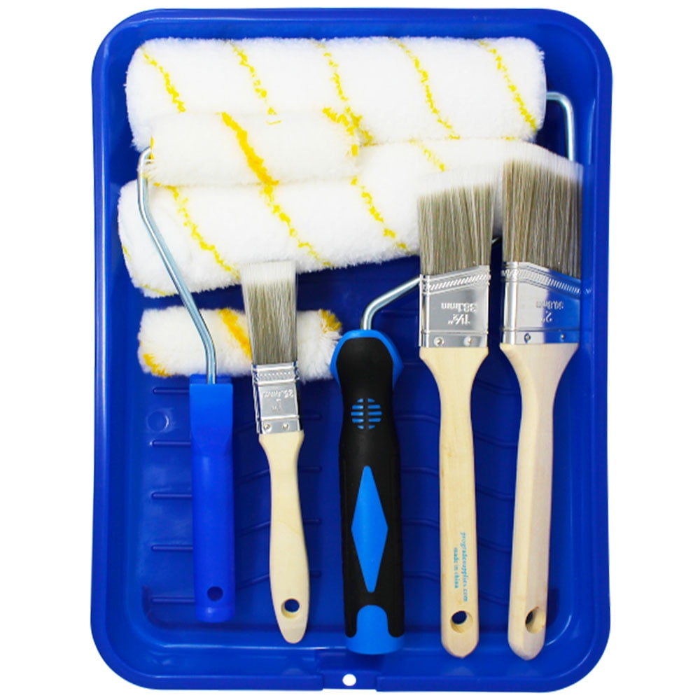 Vermeer Paint Roller Kit 10Piece AllinOne Plastic Tray with
