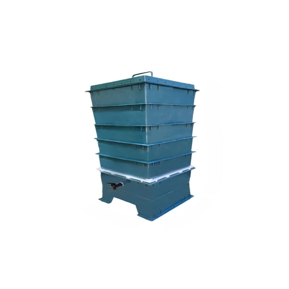 VermiHut 5-Tray Worm Compost Bin - Dark Green