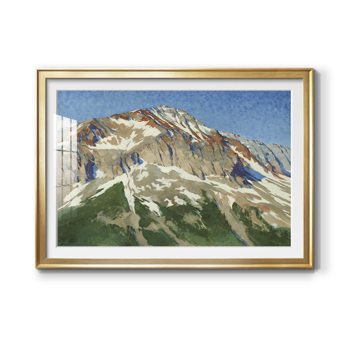 Vermillion Ascent Premium Framed Print - Ready to Hang