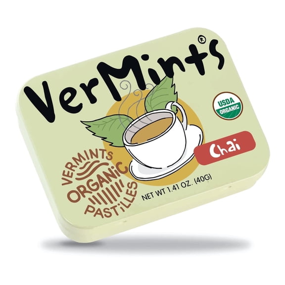 Vermints All Natural Organic Chai Pastilles - 1.41 oz Pack of 2