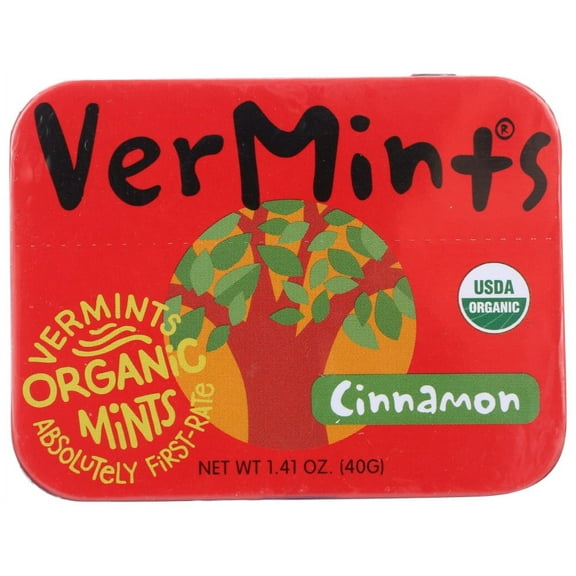 Vermints Breath Mints, Cinnamon Tin, 1.41 Oz, Pack Of 6