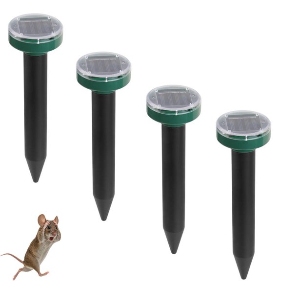 Vermix Stake Pulse Pro, Physical Acoustic Wave Signals Combined with a Wireless Design, Ground-Insert Solar Design with Ip65 Waterproof Housing, Suitable for Courtyards and Gardens