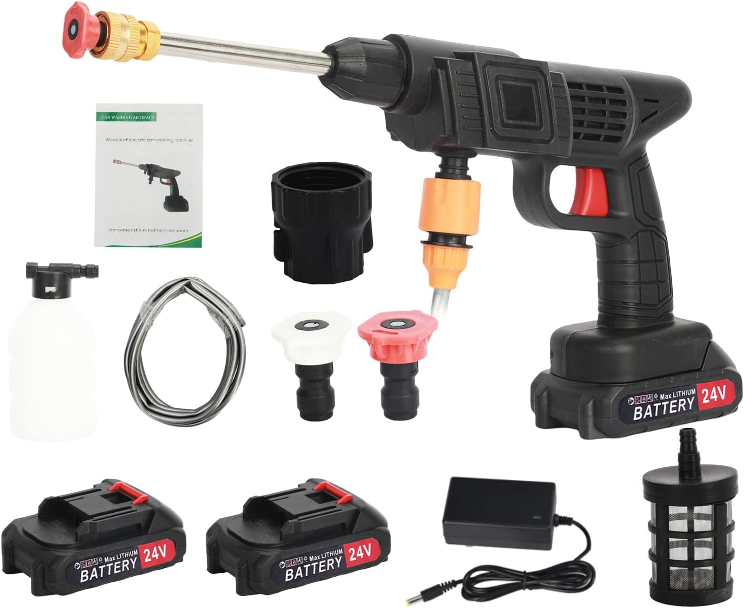 Vermon Cordless Pressure Washer, Portable High Pressure Washer,Battery