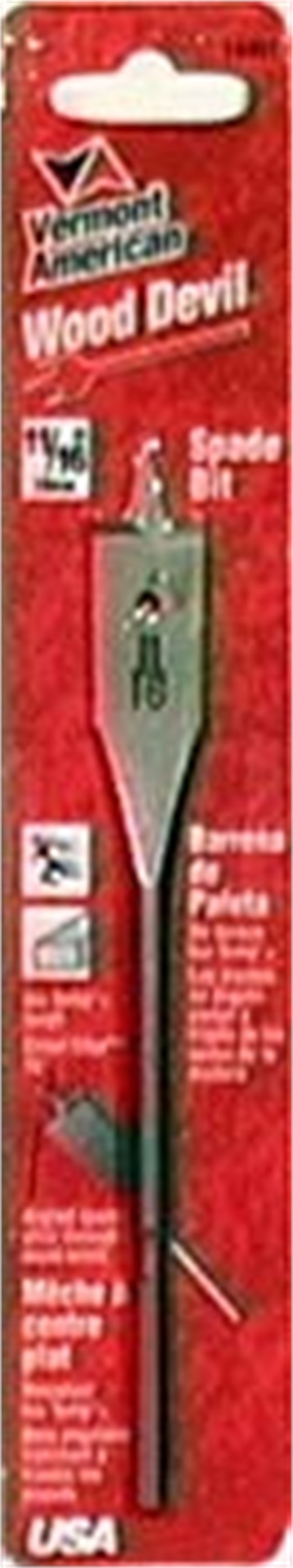 Vermont American 14461 11/16" Wood Devil® Spade Wood Boring Bit