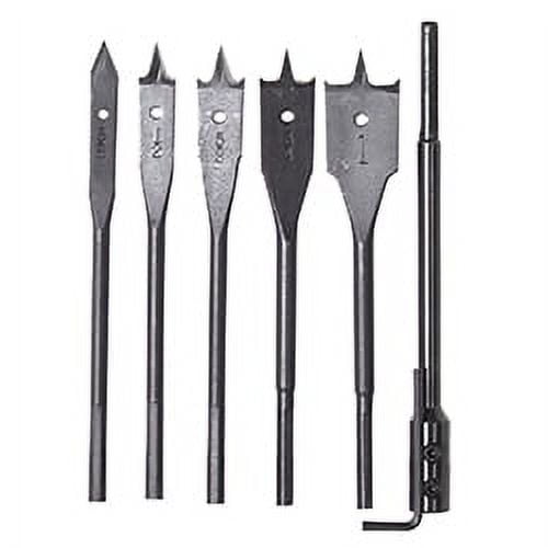 Vermont American 14482 6-Piece Black Oxide™ Spade Bit Set