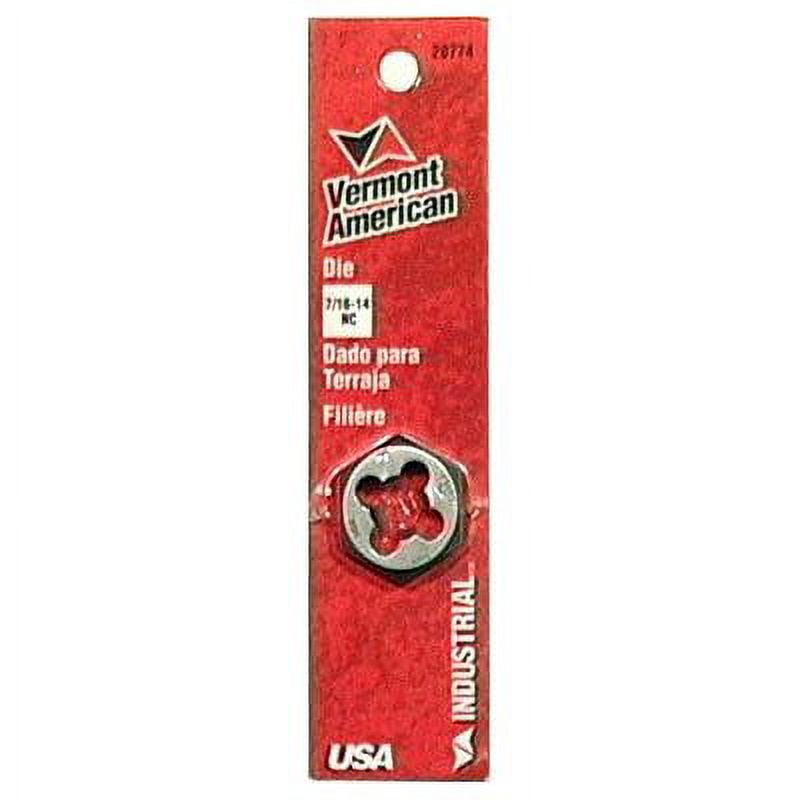Vermont American 2 Packs Hex Die 7/16-14nc 1"