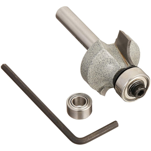 Vermont American Roundover and Bead Router Bit - Carbide Tipped, 1/4 In. Shank, 2 In.