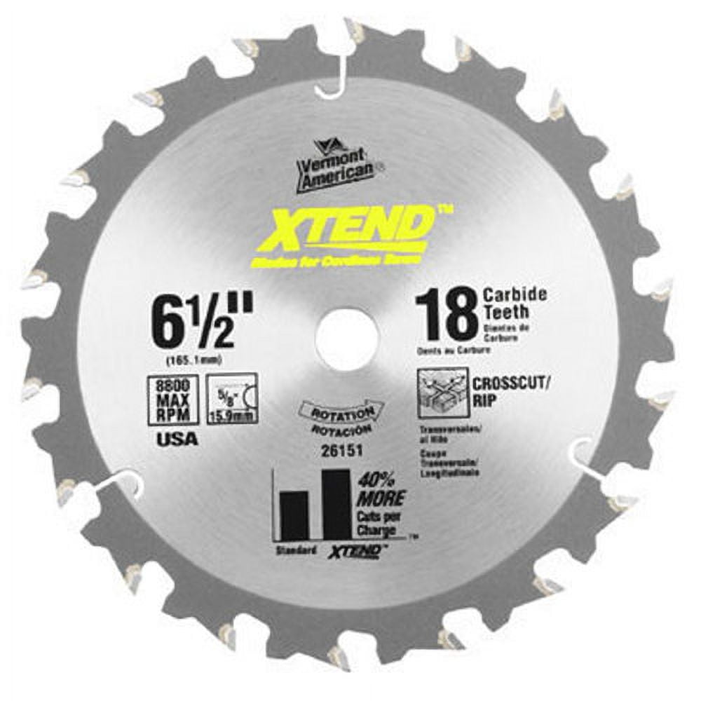 Vermont American 26153 XTEND Carbide Circular Saw Blades
