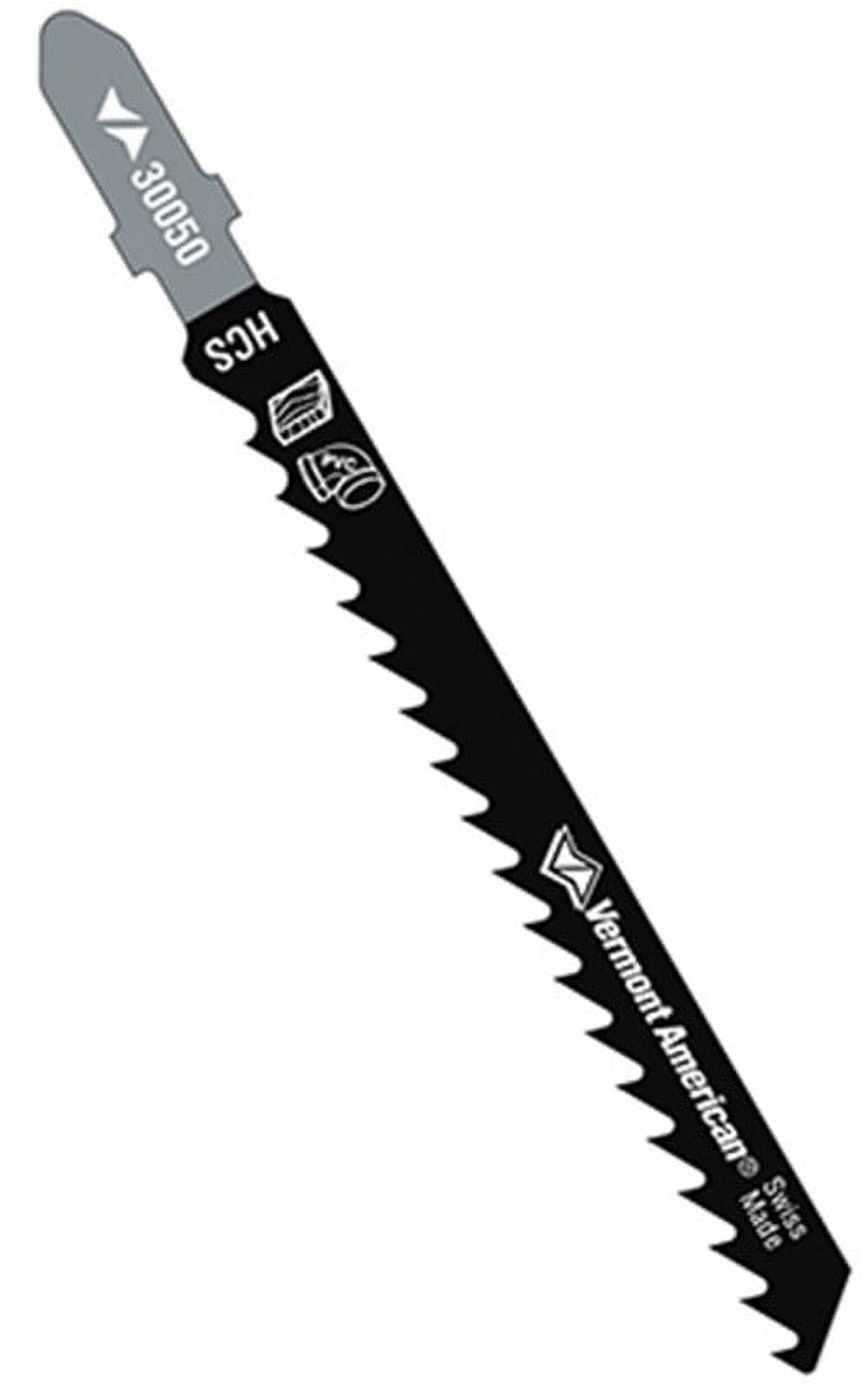 Vermont American 30050 3-1/8" 6 TPI T-Shank Wood Cutting Jig Saw Blade