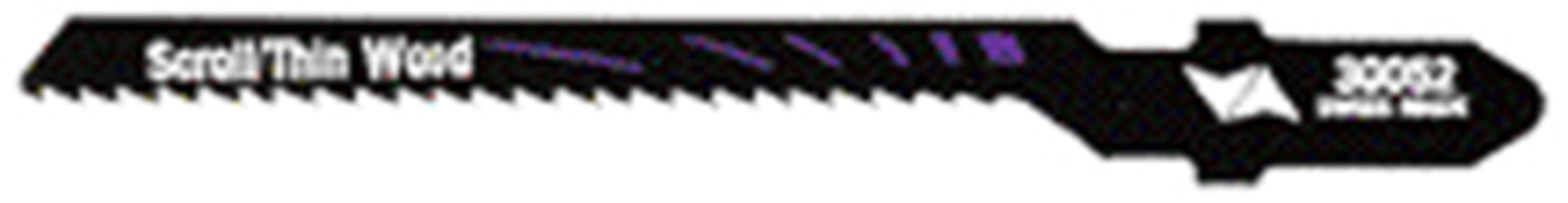 Vermont American 30052 3-1/8" T-Shank Wood Cutting Scroll Jig Saw Blade