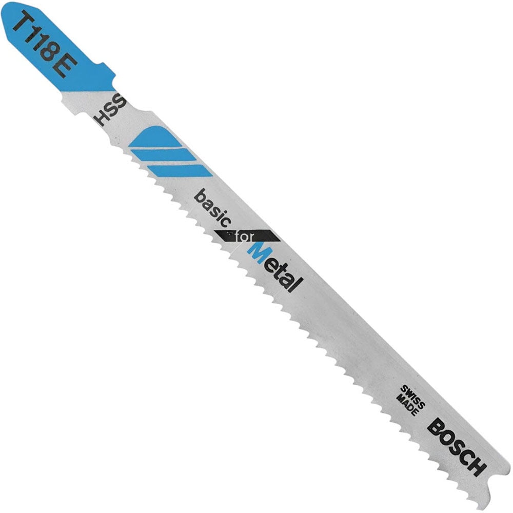 Bosch Jig Saw Blades 5Pc 3 5/8In 14 18 Tpi Basic For Metal T Shank