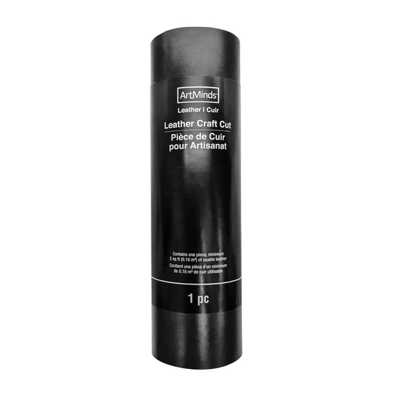 Vermont Black Leather Craft Cut by ArtMinds 2 sq. ft.