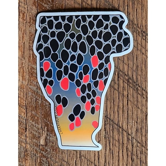 Vermont Brown Trout Skin Sticker Decal