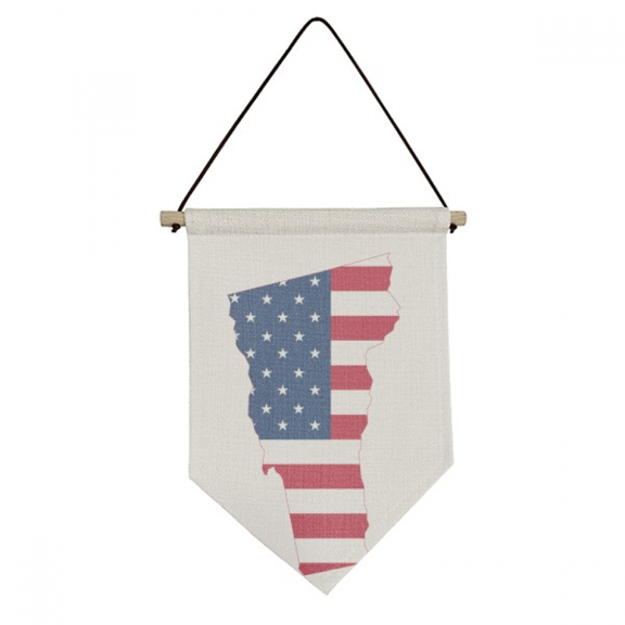 Vermont Canvas Flag Hanging Wall Art Decor Banner