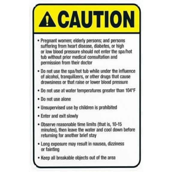 Vermont Caution Sign, Complies With State Of Vermont Pool Code Warning Signs, Metal Sign, Use for Business Office Road Street Home Yard Garden Wall Decor 8 x 12 Inch
