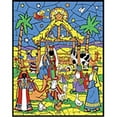 thumbnail image 1 of Vermont Christmas 189873 Starlit Manger Color Your Own Advent Calendar - 11 x 14 in., 1 of 1