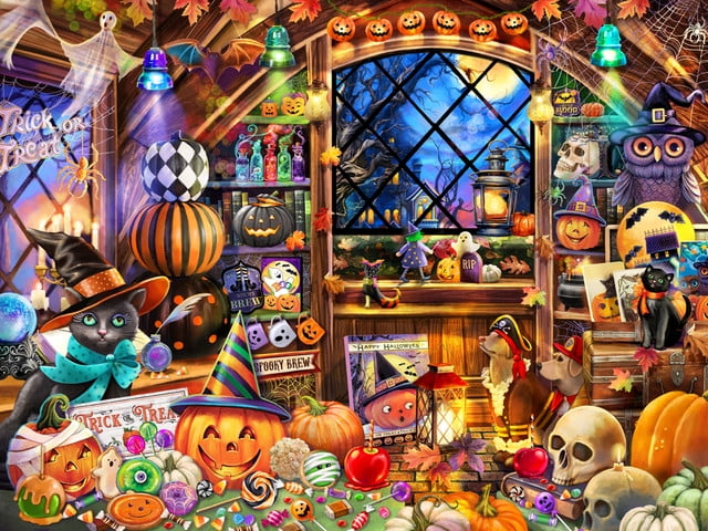 Vermont Christmas Company 1000-Piece Halloween Treasures Jigsaw Puzzle