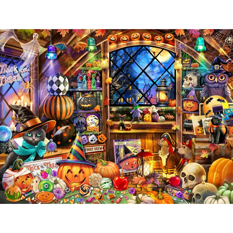 Vermont Christmas Company 1000-Piece Halloween Treasures Jigsaw