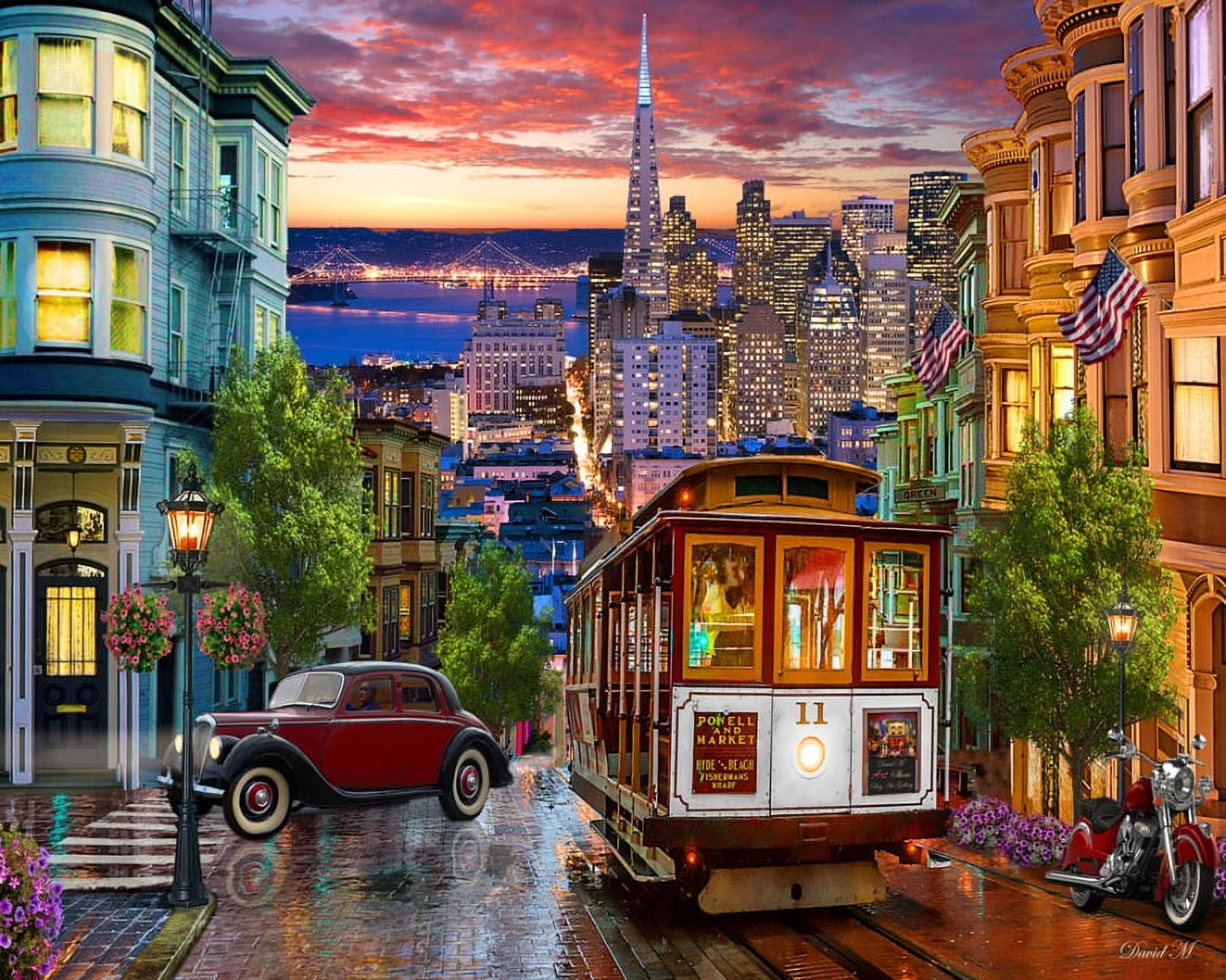 Vermont Christmas Company 500-Piece San Francisco Cardboard Jigsaw Puzzle