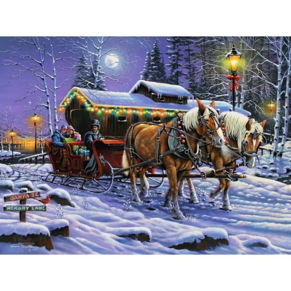 Vermont Christmas Company A Trot Down Memory Lane - 550 Piece Jigsaw Puzzle