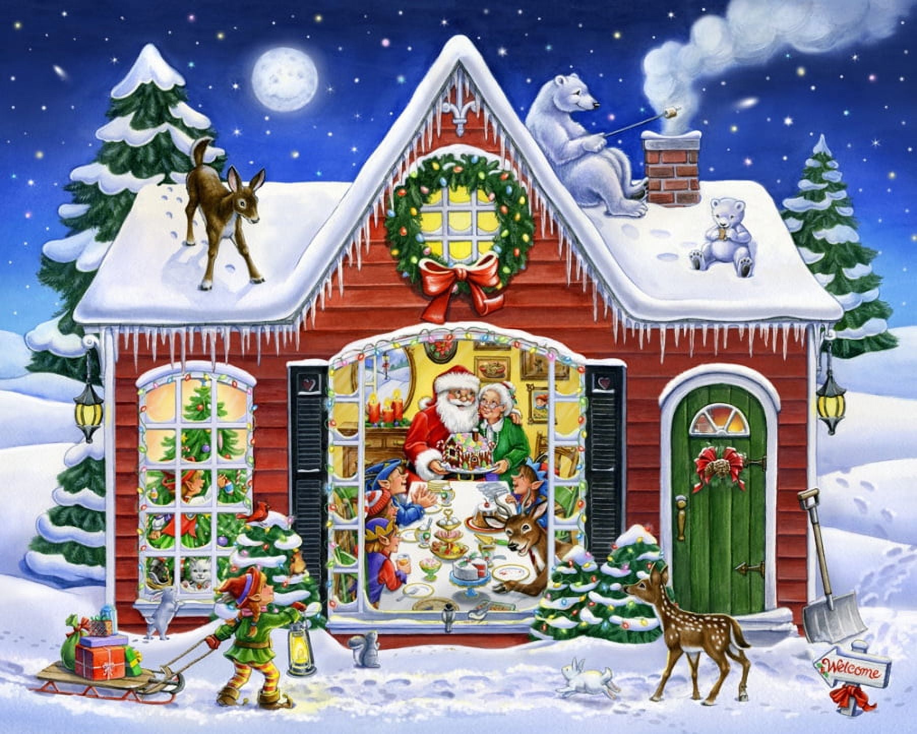 Vermont Christmas Company Christmas Feast - 1000 Piece Jigsaw Puzzle 