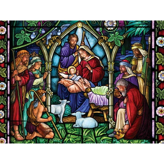 Vermont Christmas Company Evening Nativity Jigsaw Puzzle 550 Piece