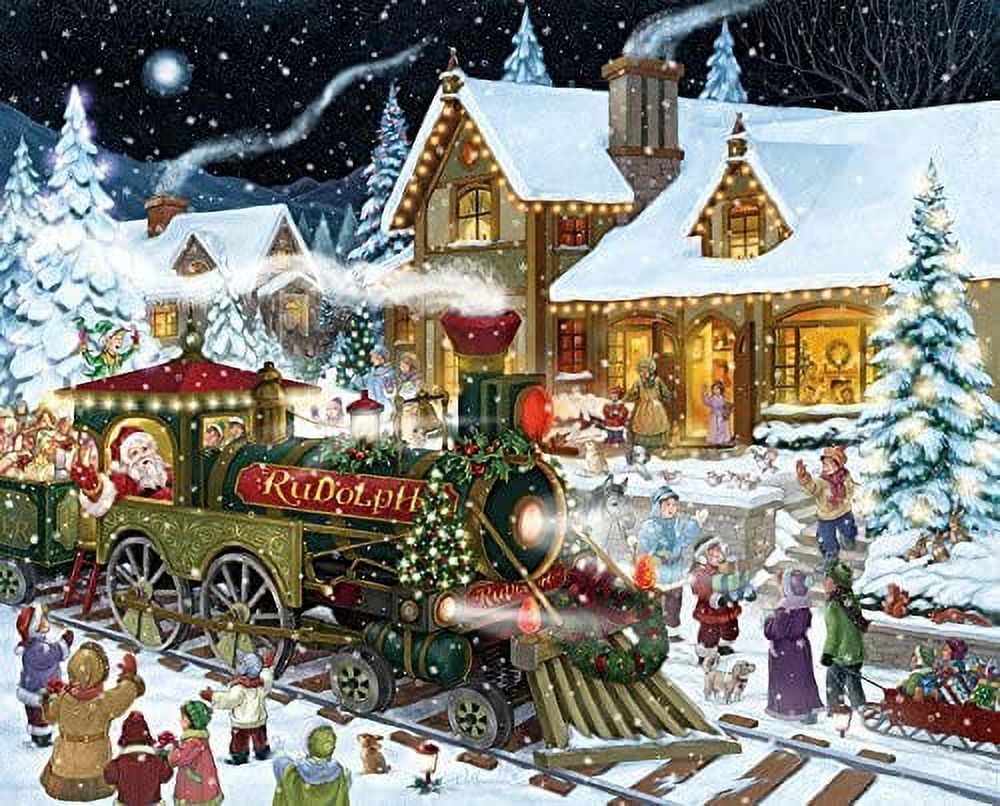 Vermont Christmas Company Puzzle 1000 Pezzi: Babbo Natale, 76x61 Cm, Materiali Riciclati, Arte Di Rose Mary Berlin