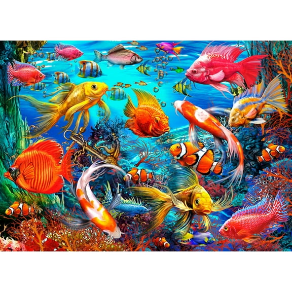 Vermont Christmas Company Tropical Fish - 1000 Piece Jigsaw Puzzle