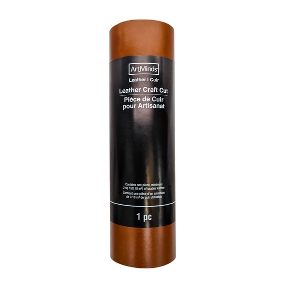 Vermont Cognac Leather Craft Cut by ArtMinds 2 sq. ft.