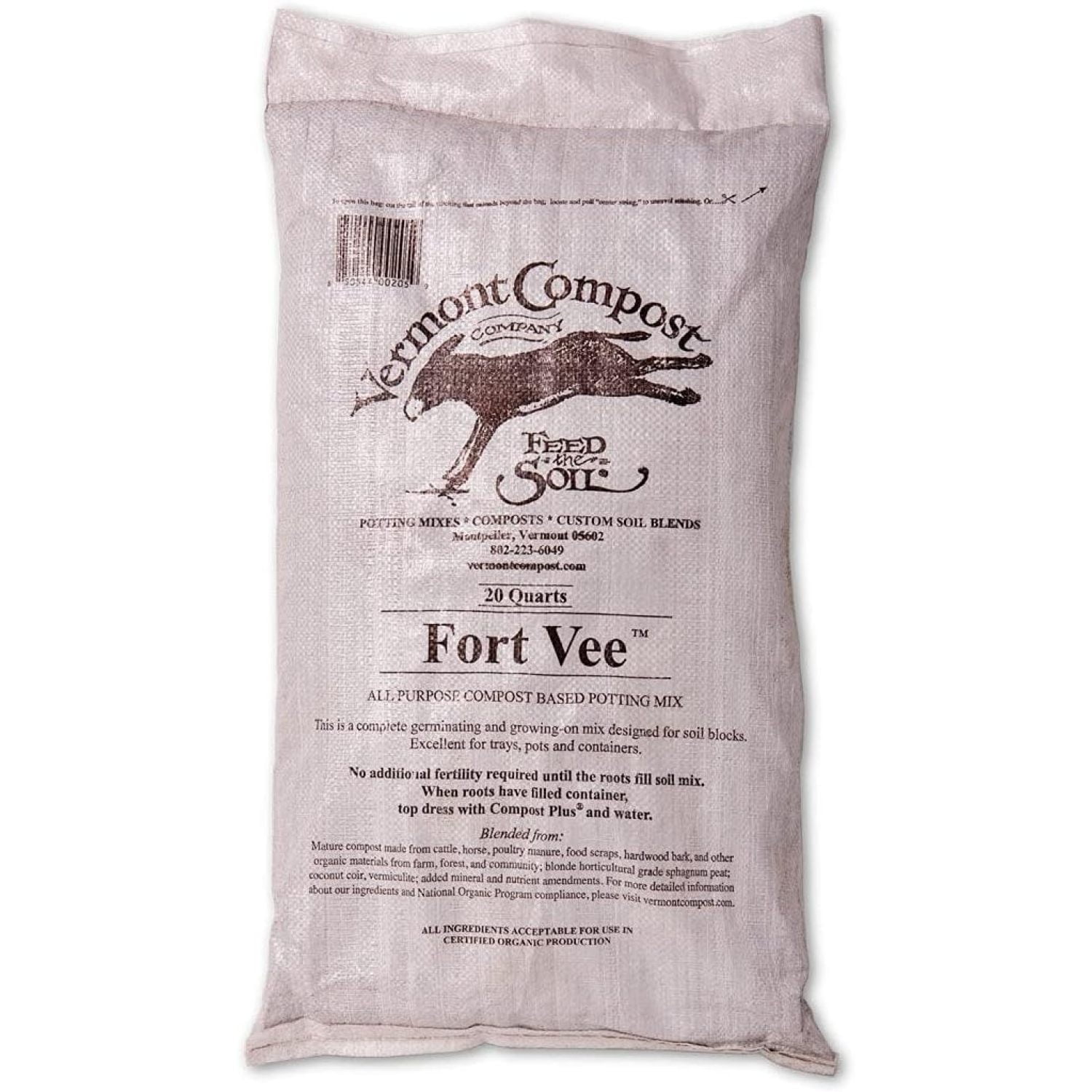 Vermont Compost Company Fort Vee Organic Potting Soil Mix High