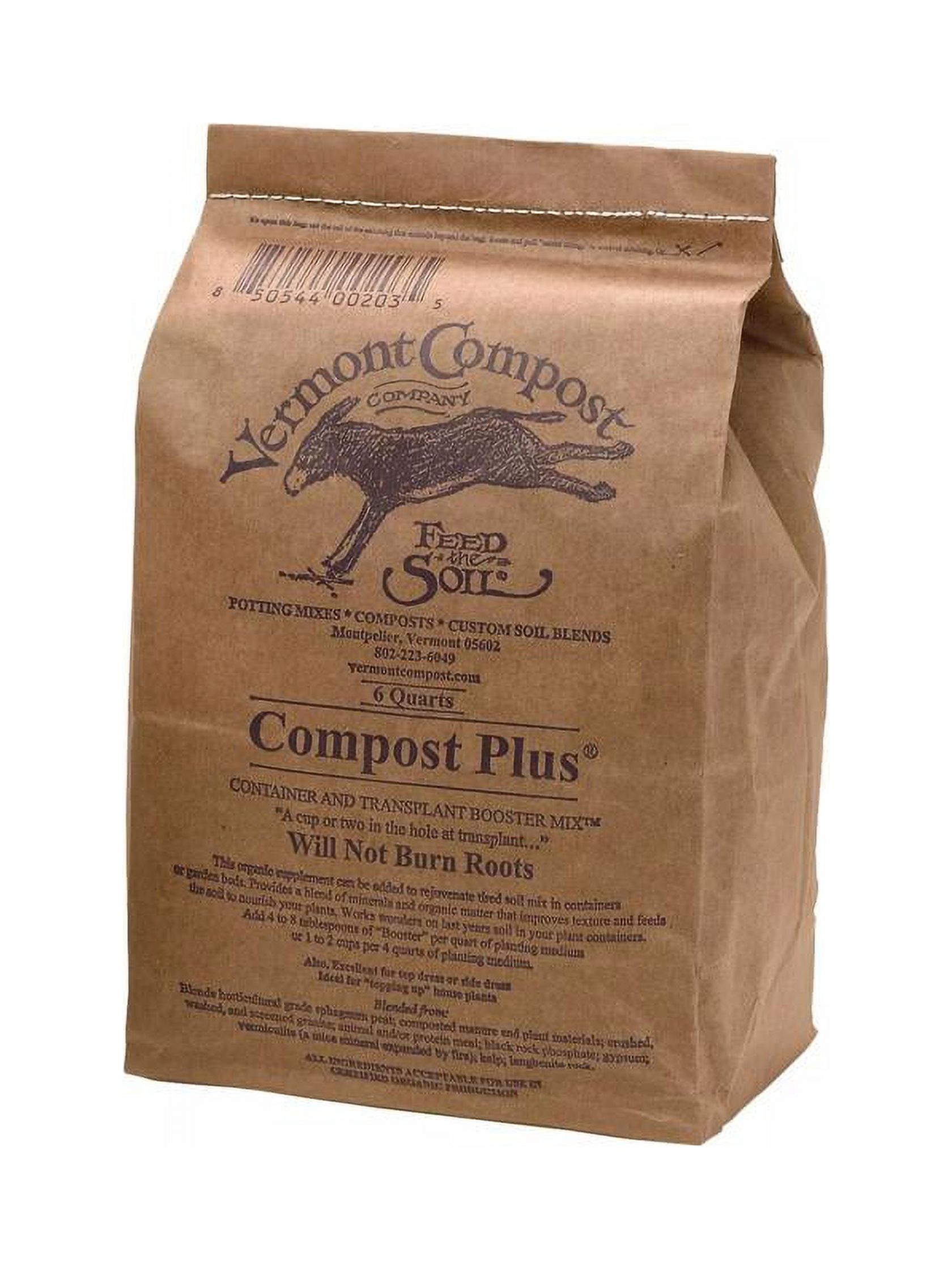 Vermont Compost Container Booster Compost Mix 6 Quarts