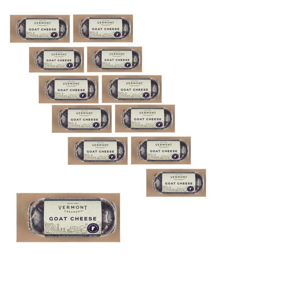 Vermont Creamery Wild Blueberry Lemon Thyme Goat Cheese, 4 oz, 12 Pack