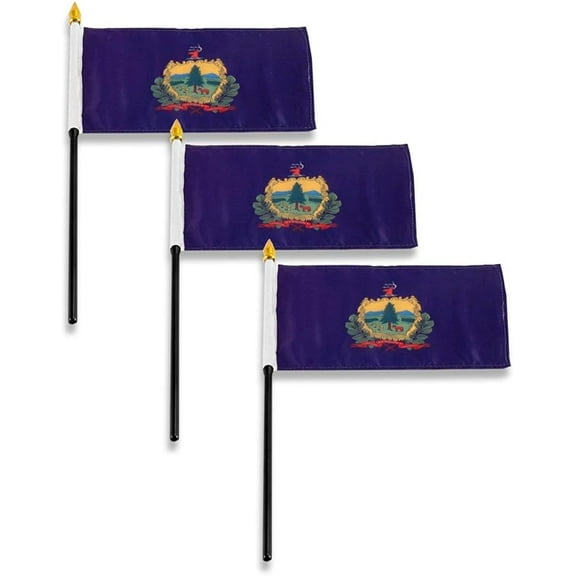 Vermont Flag 4 x 6 inch (3 PK)
