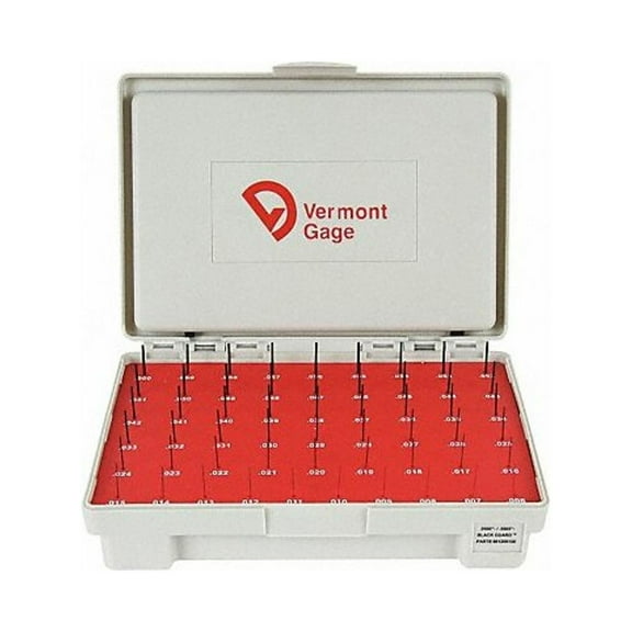 Vermont Gage Black Ox-Coated Pin Gauge Set,Dim Type " 901200100