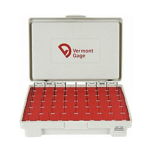 Vermont Gage Black Ox-Coated Pin Gauge Set, Metric 902100100