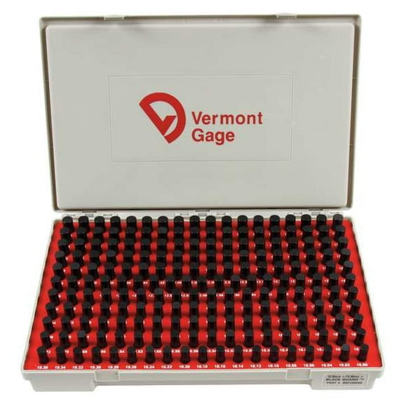 Vermont Gage Black Ox-Coated Pin Gauge Set, Metric 902100400