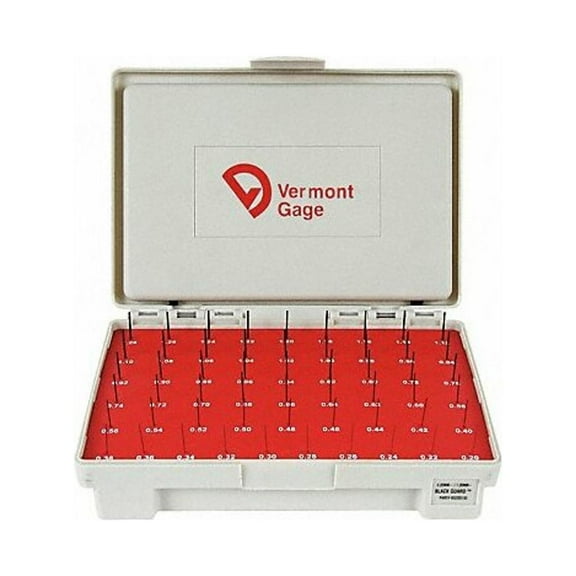 Vermont Gage Black Ox-Coated Pin Gauge Set, Metric 902200100