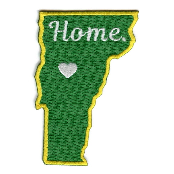 Vermont Home State Patch Embroidered Iron On