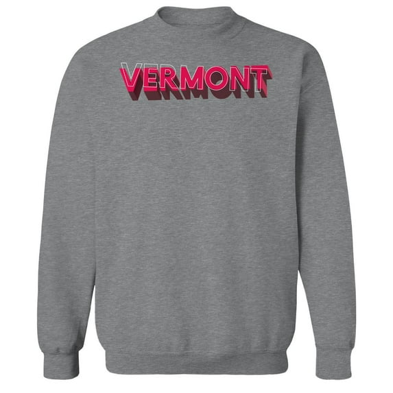 Vermont Humor Graphic Sport Grey Men's Crewneck Sweatshirt