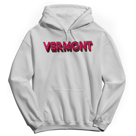 Vermont Humor Graphic White Men's Crewneck Sweatshirt Hoodie