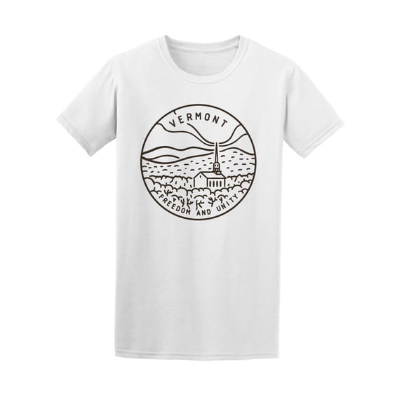 Vermont Logo T-Shirt Men -Image by Shutterstock, Male Large