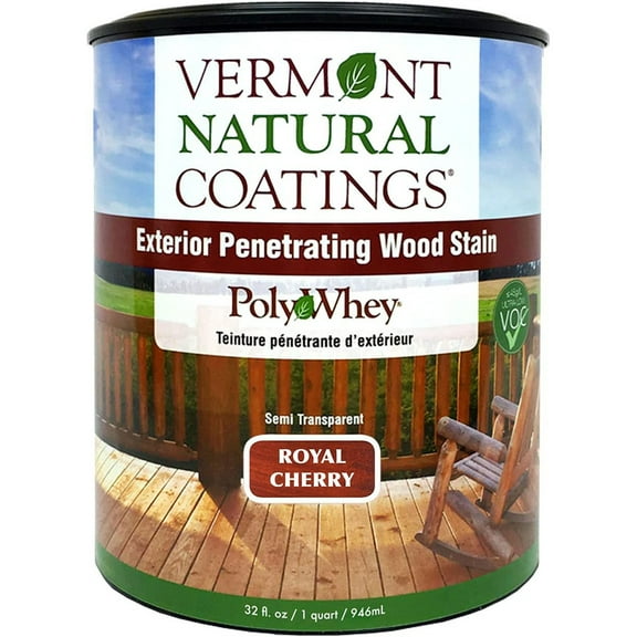 Vermont Natural Coatings PolyWhey Exterior Penetrating Stain Royal Cherry qt