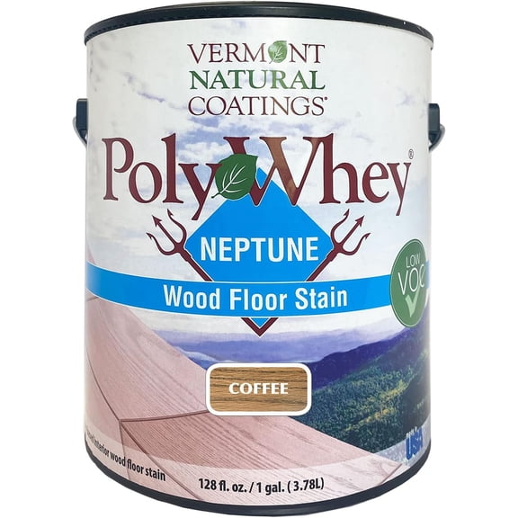 Vermont Natural Coatings PolyWhey Neptune Wood Floor Stain Coffee- 1 Gallon