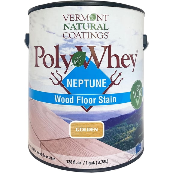 Vermont Natural Coatings PolyWhey Neptune Wood Floor Stain Golden- 1 Gallon