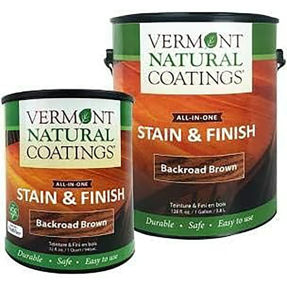 Vermont Natural Coatings PolyWhey Stain & Finish Backroad Brown gal
