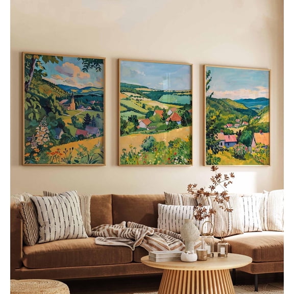 Vermont Posters USA Travel Prints Set Green Mountain State Wall Art Decor Vintage Landscape Prints Vermont Travel Decor Set 3
