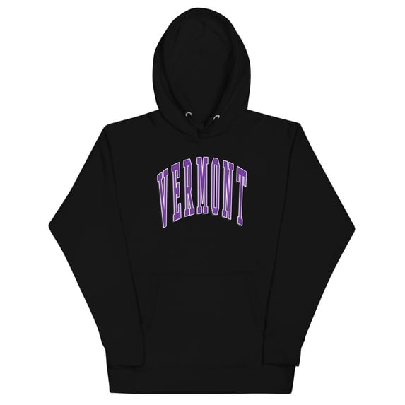 Vermont Purple Hoodie (Black, S)