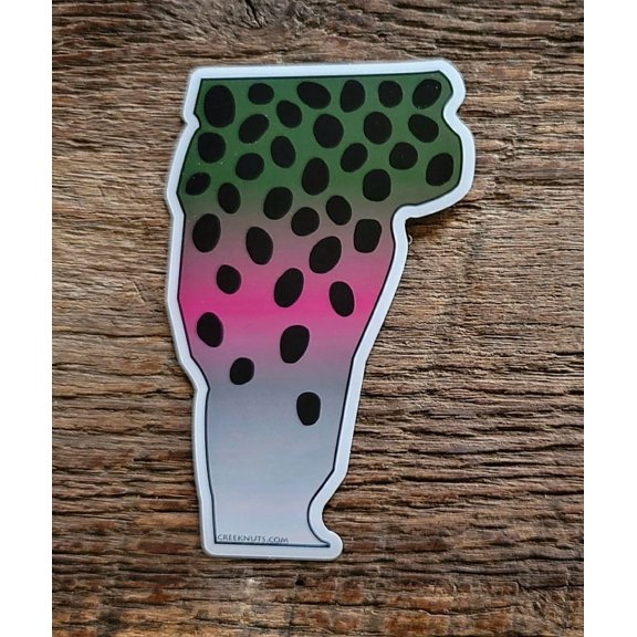 Vermont Rainbow Trout Skin Sticker Decal