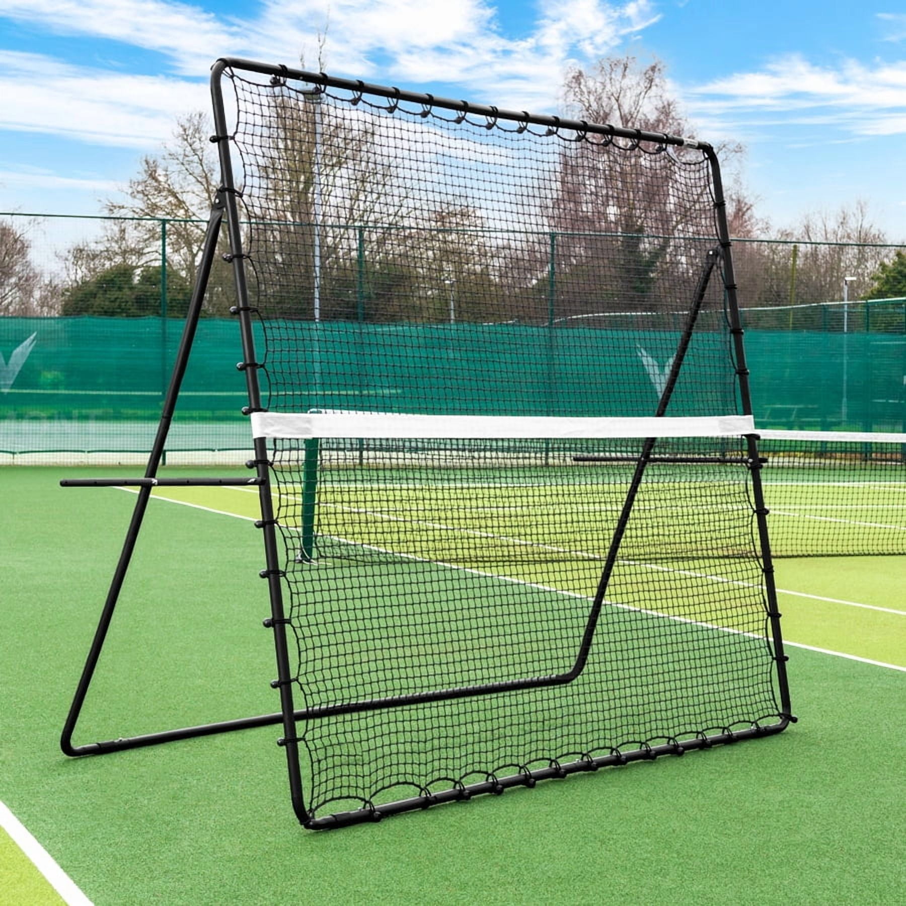 Vermont RapidFire Jumbo Tennis Rebounder Net | 9ft x 7ft | Groundstroke & Volleying Practice | Solo Tennis Trainer